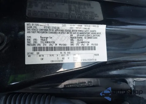 2012 Ford Focus Titanium z USA, uszkodzony, nr VIN 1FAHP3J20CL297540